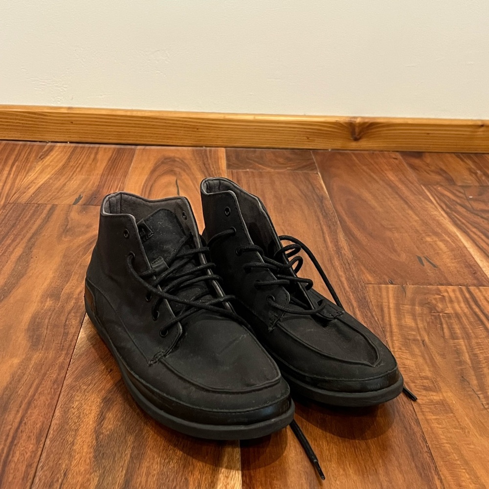Olukai Black High-Top Shoes
